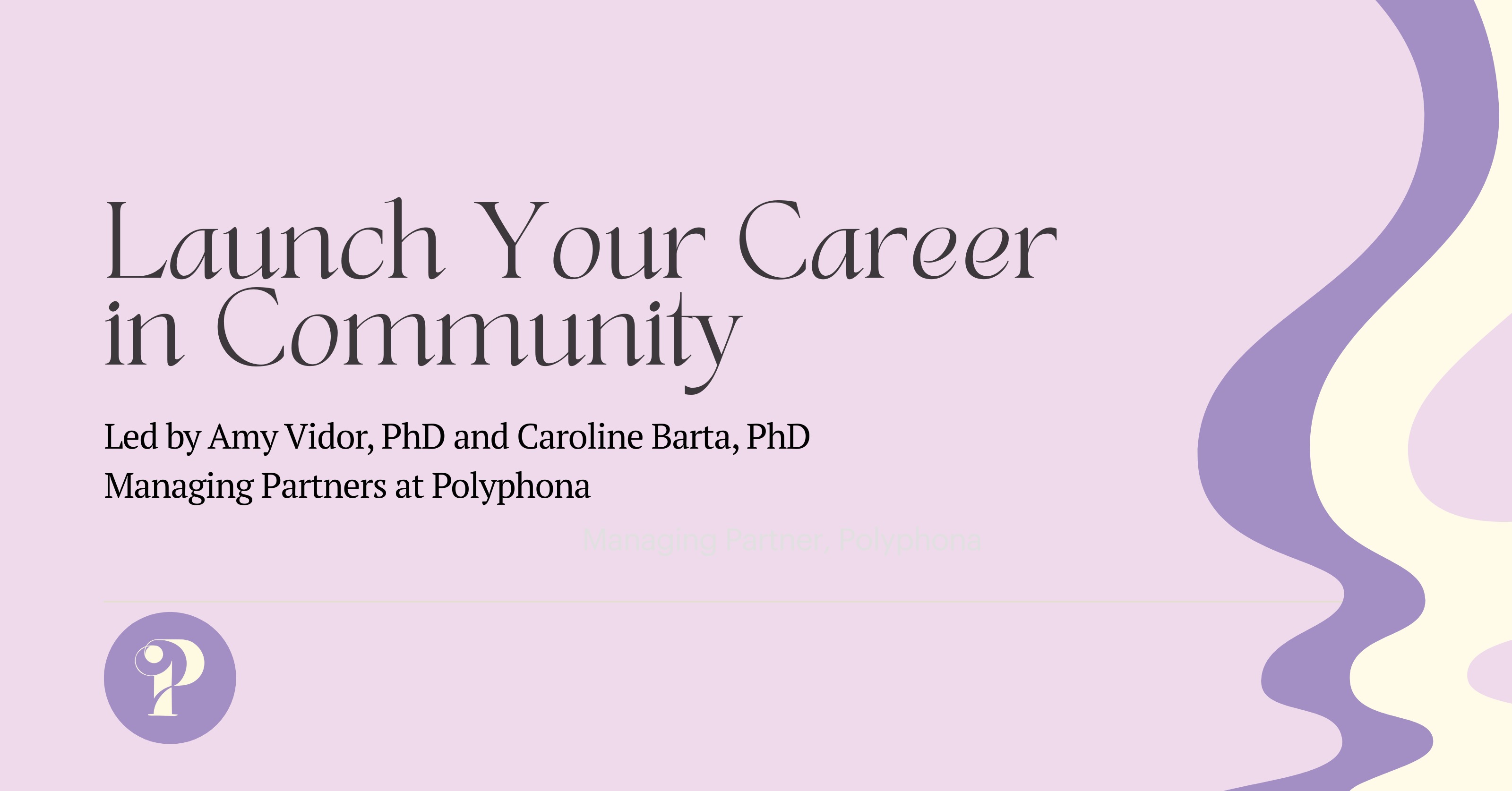 Launch Your Career in Community by Caroline Barta, PhD and Amy Vidor ...