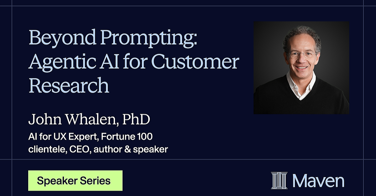 Beyond Prompting: Agentic AI for Customer Research