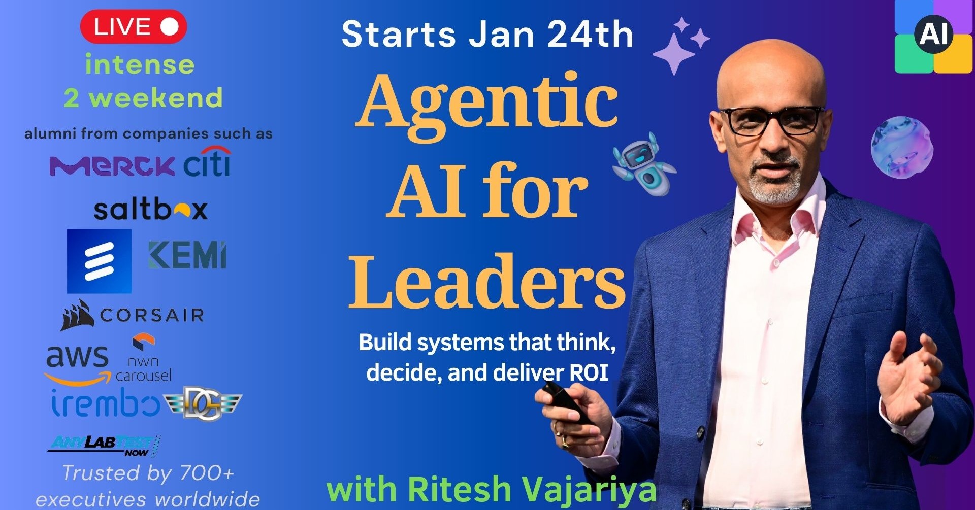 Agentic AI for Leaders by Ritesh Vajariya on Maven
