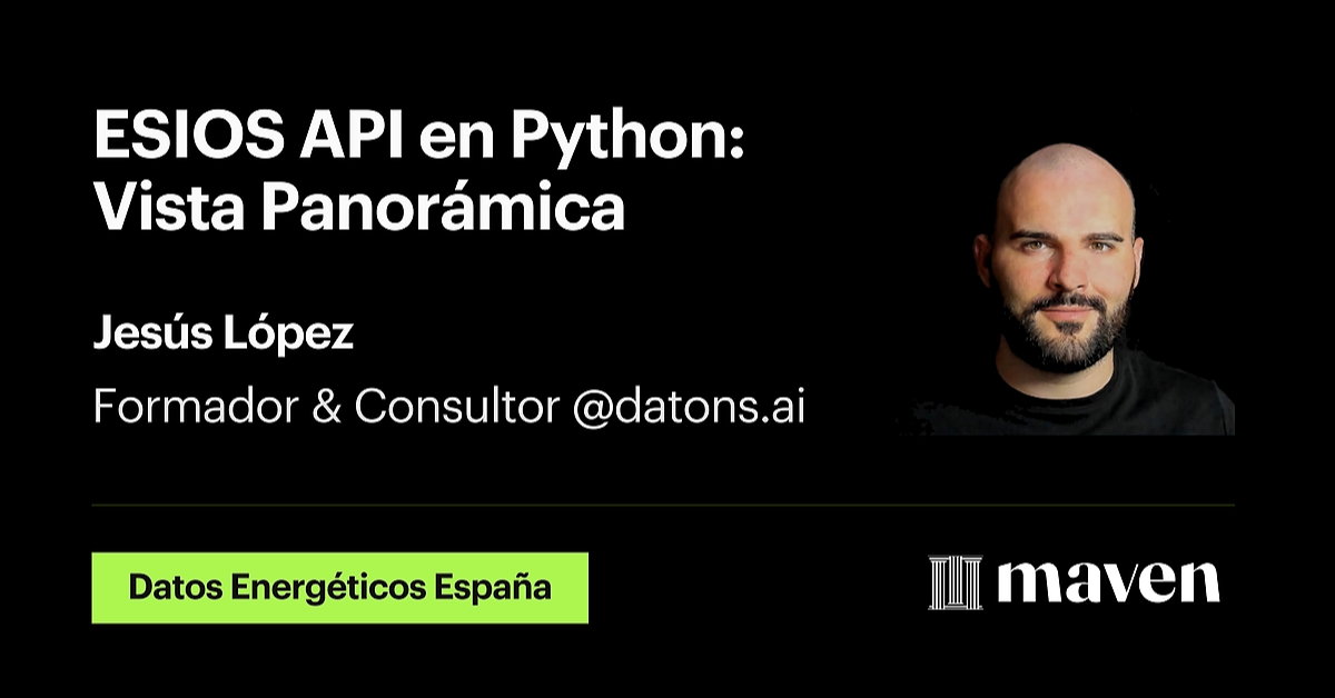 ESIOS API en Python: Vista Panorámica