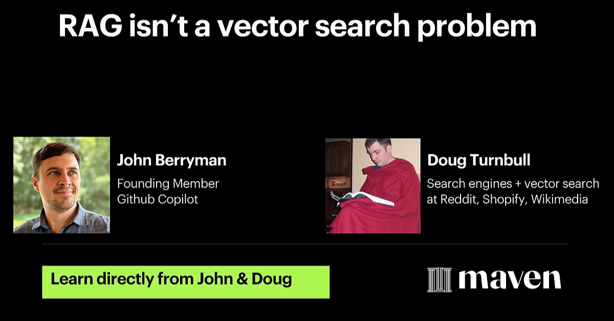 RAG isn't a vector search problem