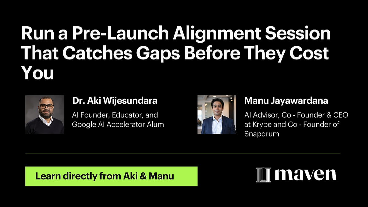 Run a Pre-Launch Alignment Session That Catches Gaps