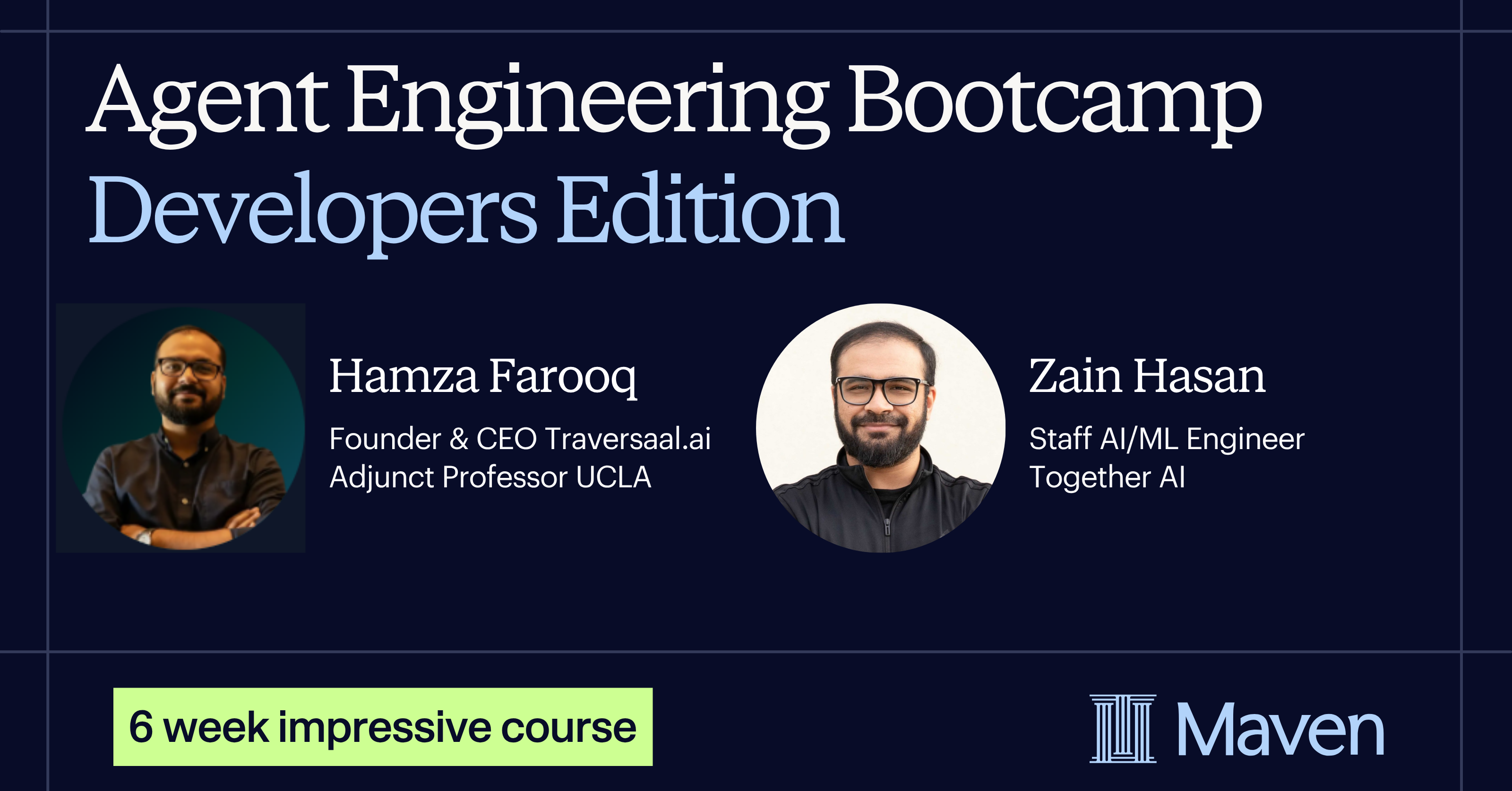 Agent Engineering Bootcamp: Developers Edition by Hamza Farooq and Zain ...