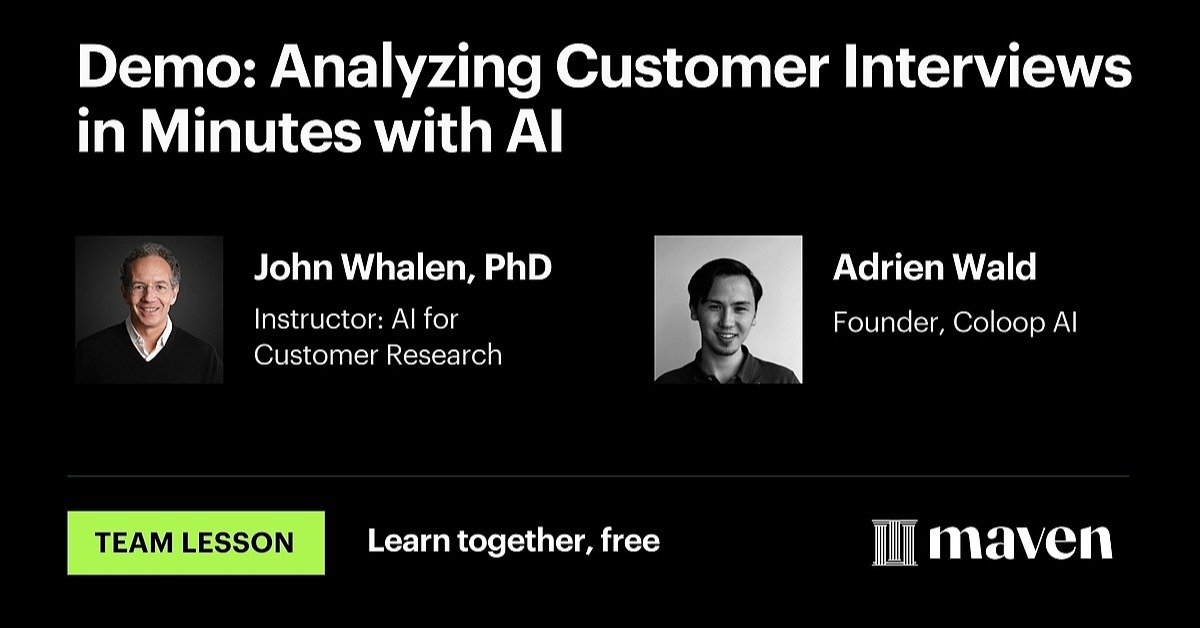 Demo: Analyzing Customer Interviews in Minutes with AI