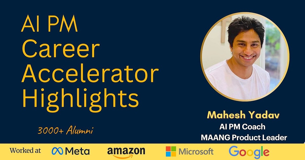 Sneak Peek Behind AI PM Interview Prep Bootcamp | Mahesh Yadav on Maven