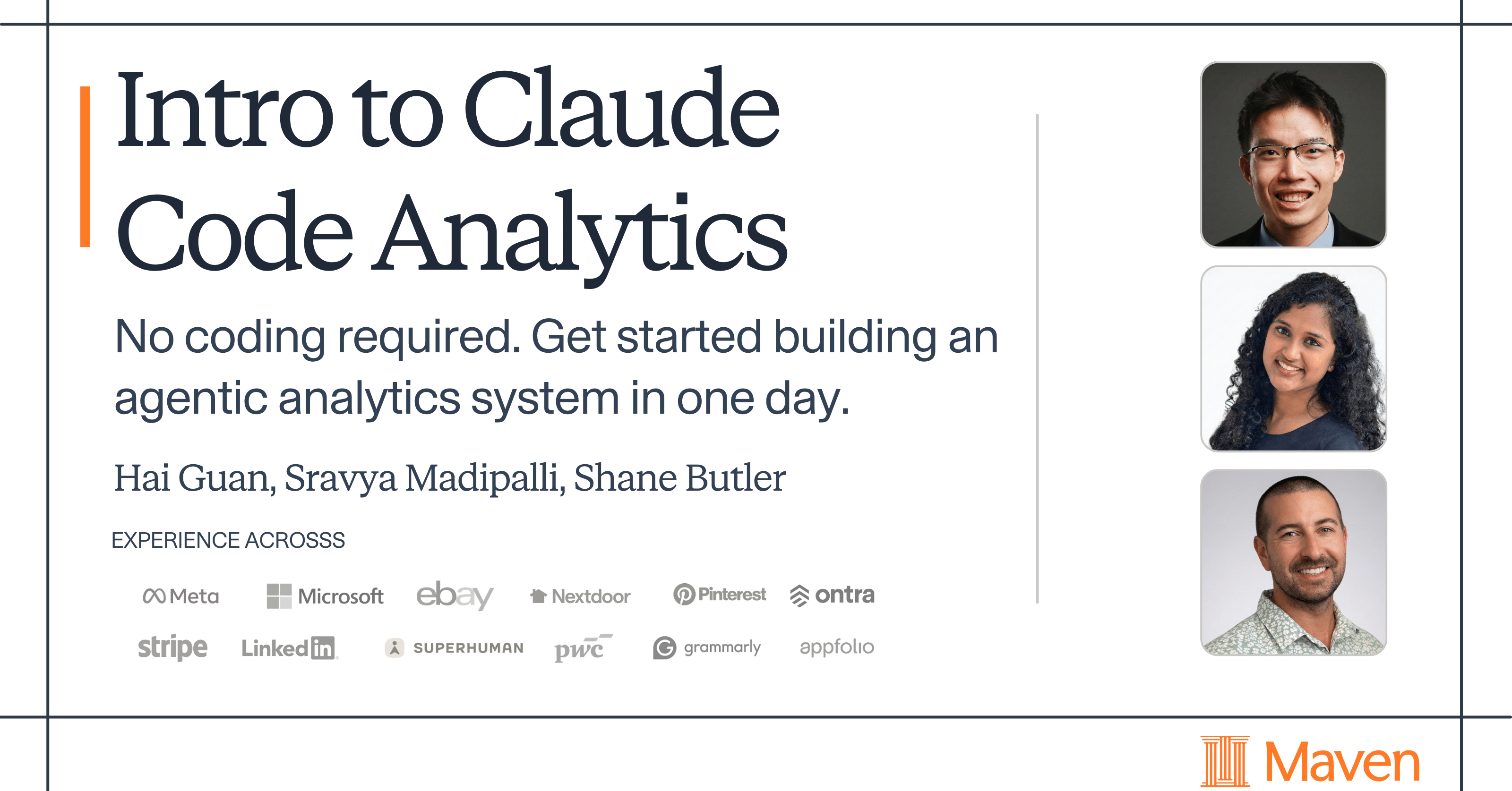 Intro to Agentic Analytics in Claude Code by Shane Butler, Sravya ...