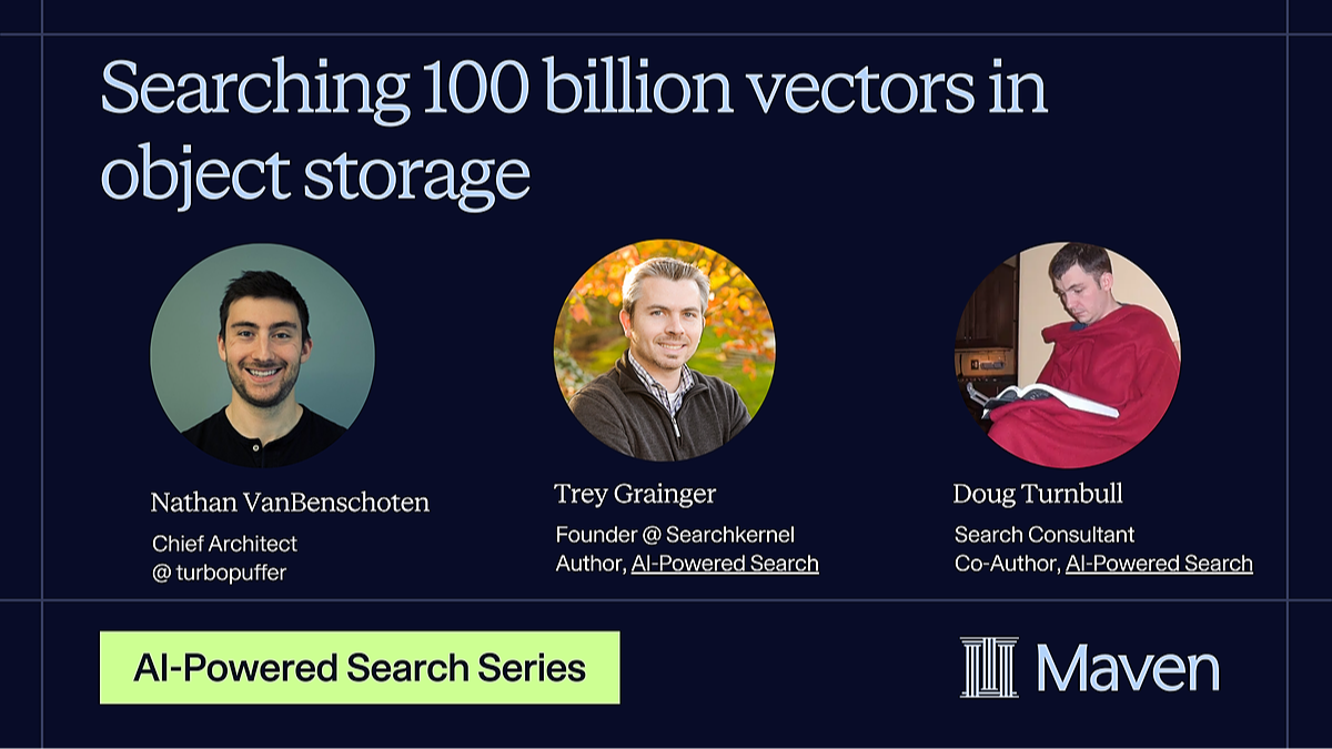 Searching 100 billion vectors in object storage