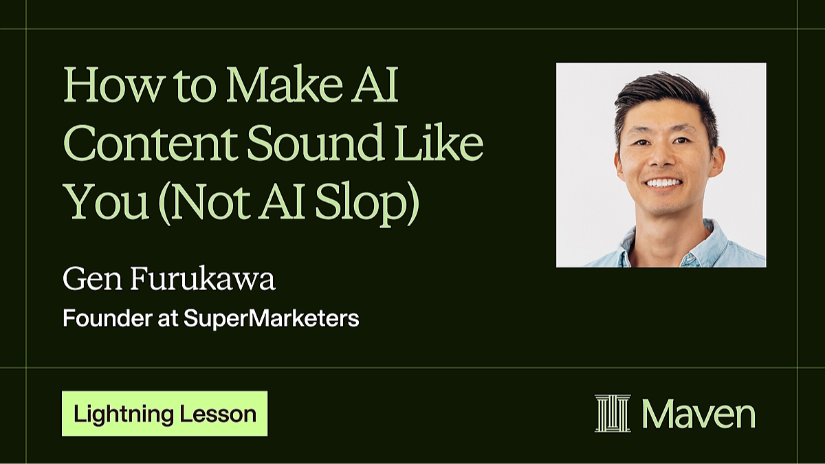 How to Make AI Content Sound Like You (Not AI Slop)