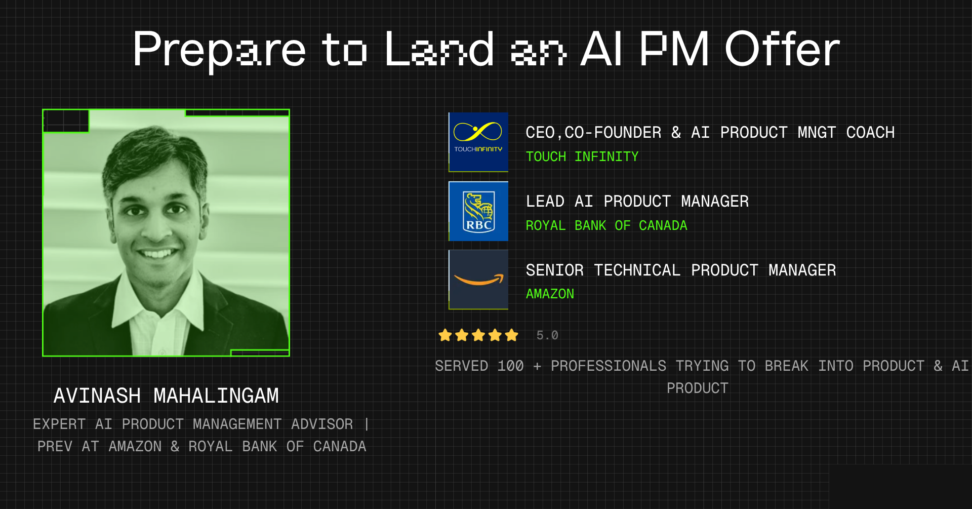 Ace AI Product Management Interviews by Avinash Mahalingam on Maven