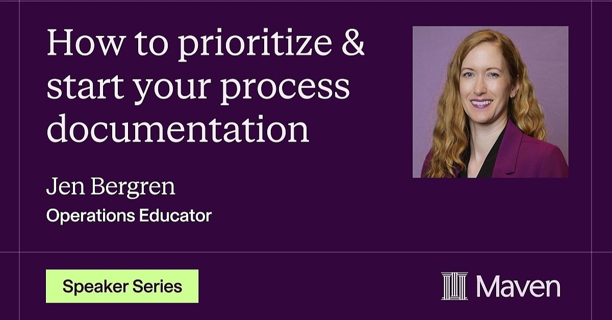 How to Prioritize & Start Process Documentation