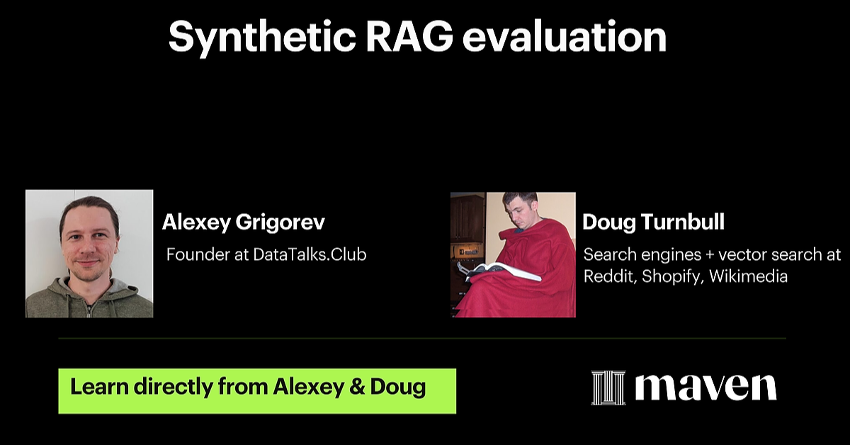 Synthetic RAG evaluation