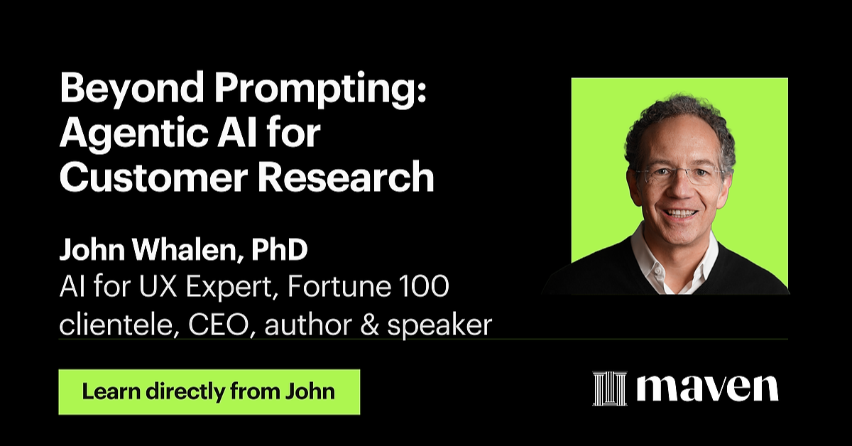 Beyond Prompting: Agentic AI for Customer Research