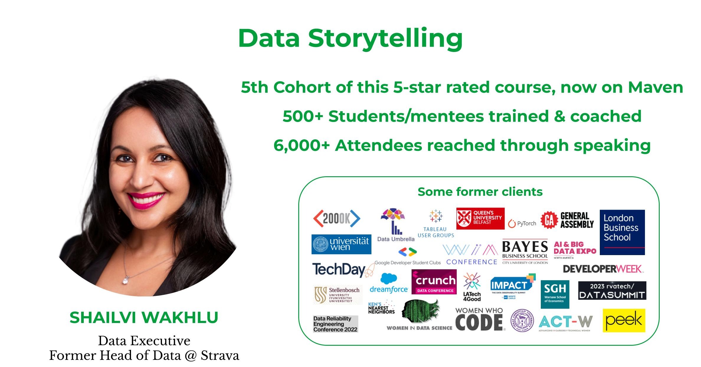 Data Storytelling: Turn Insights Into Influence by Shailvi Wakhlu on Maven