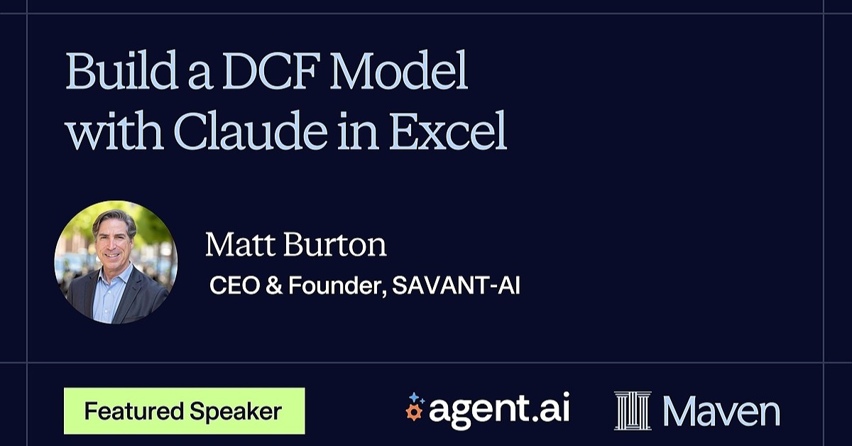 Build a DCF Model with Claude in Excel