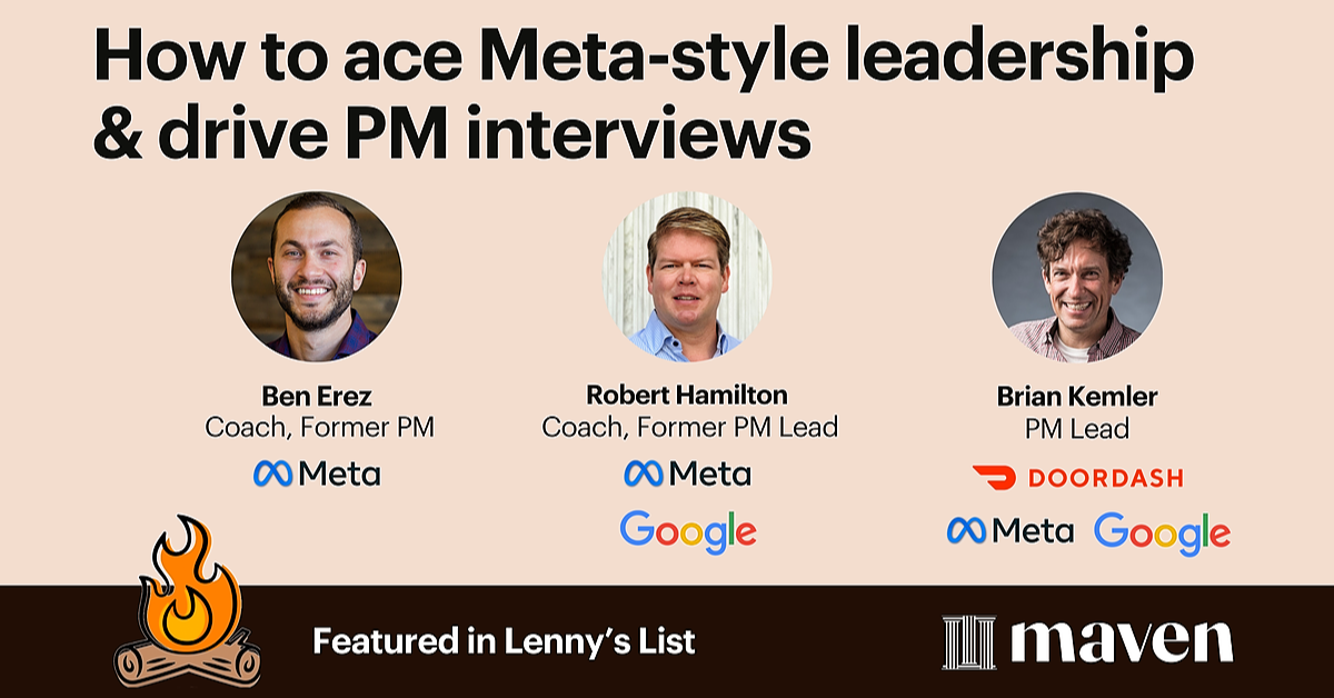 How to ace Meta-style leadership & drive PM interviews