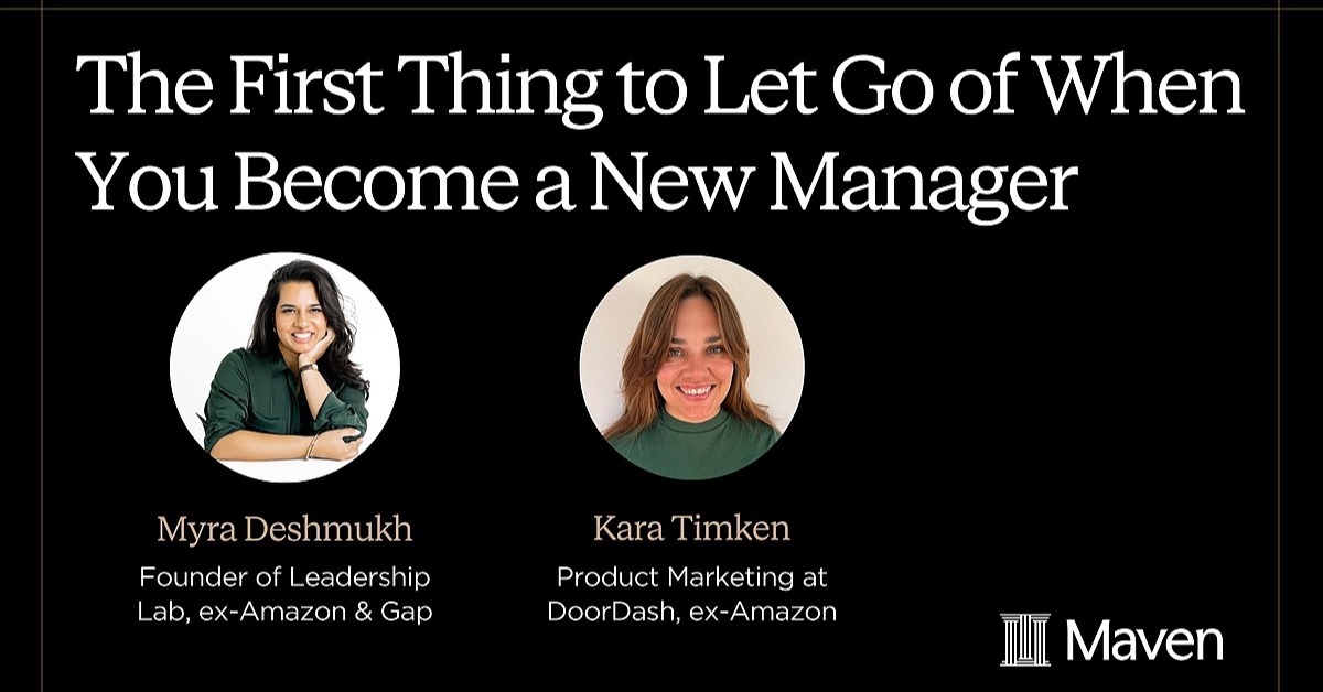The First Thing to Let Go of When You Become a New Manager